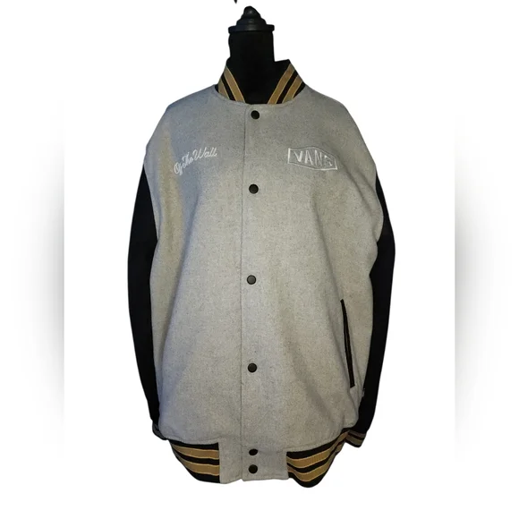 Vans Checkerboard Research Varsity Jacket, Mens Large - Picture 3 of 11